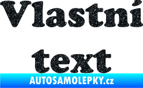 Samolepka Vlastní text - Cooper Black Ultra Metalic černá