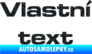 Samolepka Vlastní text - Microgramma Ultra Metalic černá
