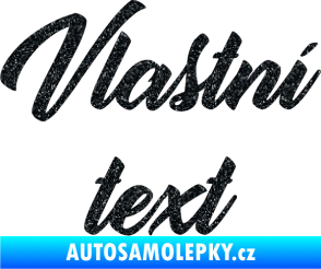 Samolepka Vlastní text - Orange Personal Ultra Metalic černá