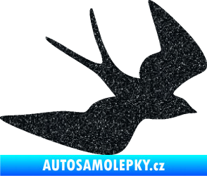 Samolepka Vlaštovka 001 pravá Ultra Metalic černá