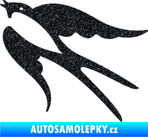 Samolepka Vlaštovka 003 levá Ultra Metalic černá