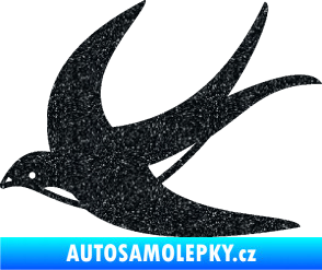 Samolepka Vlaštovka 004 levá Ultra Metalic černá