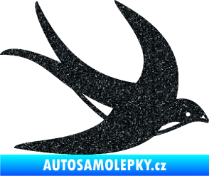Samolepka Vlaštovka 004 pravá Ultra Metalic černá