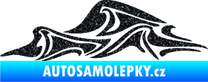 Samolepka Vlny 002 levá moře Ultra Metalic černá