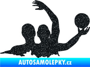 Samolepka Vodní pólo 001 pravá Ultra Metalic černá