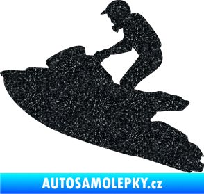 Samolepka Vodní skútr 001 levá Ultra Metalic černá