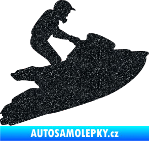 Samolepka Vodní skútr 001 pravá Ultra Metalic černá