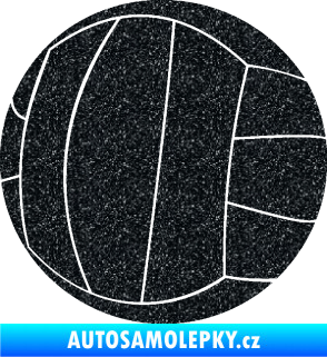 Samolepka Volejbalový míč 003 Ultra Metalic černá