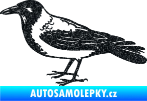 Samolepka Vrána 001 levá Ultra Metalic černá