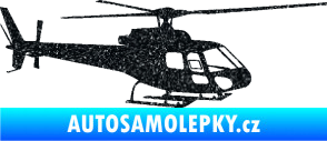 Samolepka Vrtulník 002 pravá helikoptéra Ultra Metalic černá