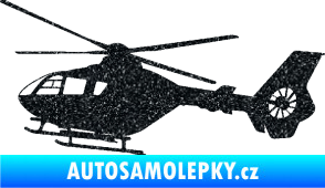 Samolepka Vrtulník 006 levá helikoptéra Ultra Metalic černá