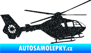 Samolepka Vrtulník 006 pravá Ultra Metalic černá