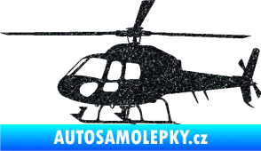 Samolepka Vrtulník 007 levá helikoptéra Ultra Metalic černá