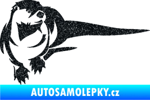 Samolepka Vydra 001 pravá Ultra Metalic černá