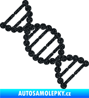 Samolepka Vzorec DNA levá Ultra Metalic černá