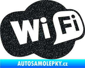 Samolepka Wifi 002 Ultra Metalic černá