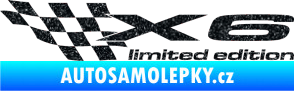 Samolepka X6 limited edition levá Ultra Metalic černá