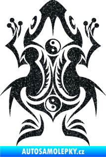 Samolepka Žába 001 Ultra Metalic černá