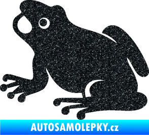 Samolepka Žába 007 levá Ultra Metalic černá