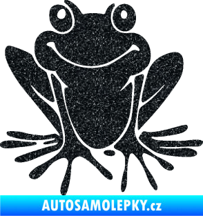 Samolepka Žába 008 levá Ultra Metalic černá