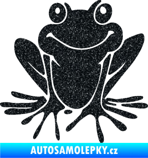 Samolepka Žába 008 pravá Ultra Metalic černá