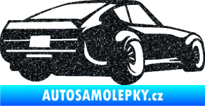 Samolepka Závodní auto 009 pravá Ultra Metalic černá