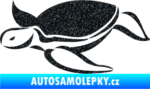 Samolepka Želva 002 levá Ultra Metalic černá