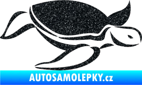 Samolepka Želva 002 pravá Ultra Metalic černá