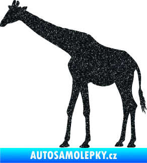 Samolepka Žirafa 002 levá Ultra Metalic černá