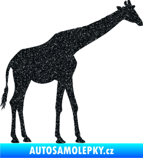 Samolepka Žirafa 002 pravá Ultra Metalic černá