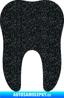Samolepka Zub 001 stolička Ultra Metalic černá