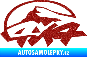 Samolepka 4x4 varianta 005 Ultra Metalic červená