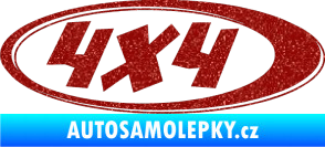 Samolepka 4x4 varianta 010 Ultra Metalic červená