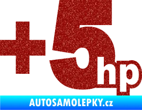 Samolepka + 5hp 003 Ultra Metalic červená