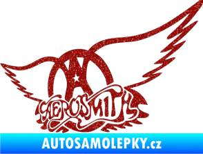 Samolepka Aerosmith 002 Ultra Metalic červená