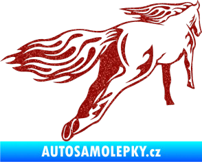 Samolepka Animal flames 009 pravá kůň Ultra Metalic červená
