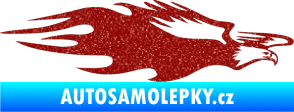 Samolepka Animal flames 030 pravá orel Ultra Metalic červená