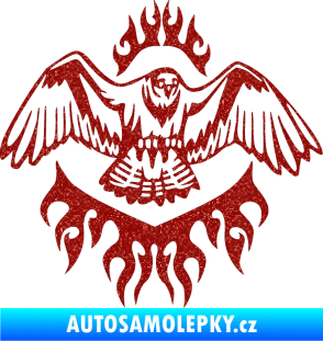 Samolepka Animal flames 068 pravá orel Ultra Metalic červená