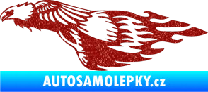 Samolepka Animal flames 076 levá orel Ultra Metalic červená