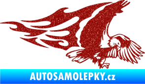 Samolepka Animal flames 081 pravá orel Ultra Metalic červená