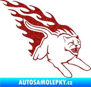 Samolepka Animal flames 096 pravá puma Ultra Metalic červená