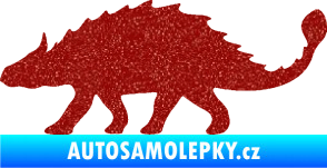 Samolepka Ankylosaurus 001 levá Ultra Metalic červená