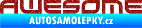 Samolepka Awesome Ultra Metalic červená