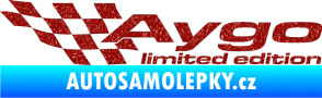 Samolepka Aygo limited edition levá Ultra Metalic červená