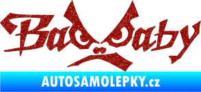 Samolepka Bad Baby Ultra Metalic červená