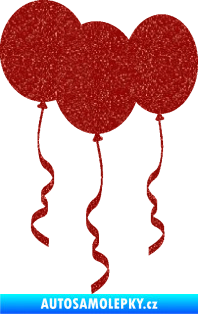 Samolepka Balonky Ultra Metalic červená
