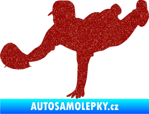 Samolepka Baseball 016 levá Ultra Metalic červená