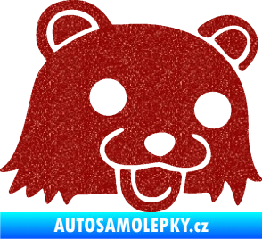 Samolepka Bear pravá Ultra Metalic červená