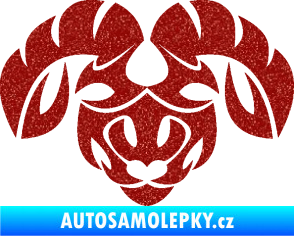 Samolepka Beran zvěrokruh 003  Ultra Metalic červená