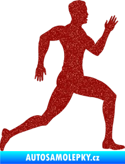 Samolepka Běžec 003 pravá Ultra Metalic červená